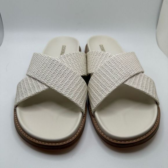 CUSHIONAIRE Women's footbed sandal with +Comfort 8.5 WHITE - Picture 2 of 7